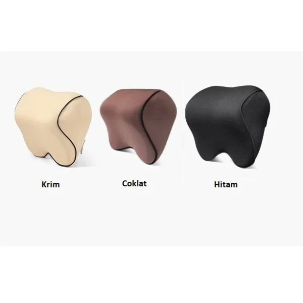 Bantal Kepala Leher Memory Foam Jok Kursi Mobil Gentleman Design & Premium Quality - Image 4