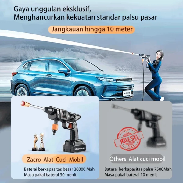 ZACRO Alat Cuci Mobil dan motor Cuci Staem Ac Mobil Screen Sablon Berkualitas Pompa Mesin Steam Power Spayer Alat Portable - Image 5