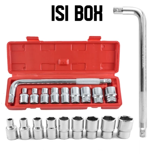 Suksestech Kunci Shock Set Socket Set 10 Pcs Murah 8mm - 24mm Alat Bengkel G 10017 - Image 8