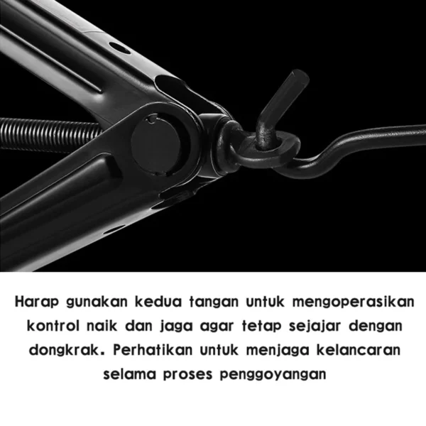 Dongkrak Mobil BLACK/1ton dongkrak mobil /dongkrak gunting / dongkrak pengangkat tipe tangan / - untuk perbaikan ban mobil - Image 10