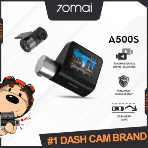 70mai Dash Cam Pro Plus A500s Set 1944P GPS ADAS(Front +Rear Camera) Dashcam Mobil