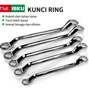 ISKU Set Kunci Ring Pas 8-27mm Alat Perkakas Tools Kunci Ring Pas/Kunci Ring set lengkap