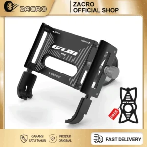 ZACRO GUB P30 Original Holder Hp Motor Dudukan Ponsel Aluminium Aloy Holder Handphone Motor