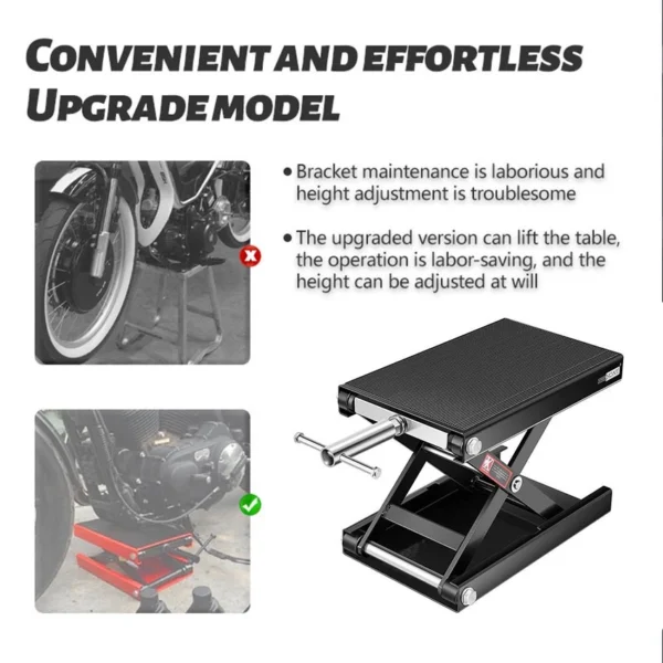 Dongkrak Jack Stand Motor Trail 500 KG / 1100 LBS Dongkrak Harley Davidson Setandar Moge Jack Stand Motor Jack Hoist Stand - Image 9