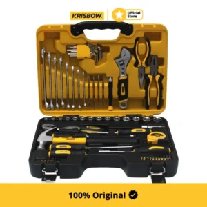 Krisbow Set 78 Pcs Perkakas Mekanik Set Alat Perkakas Pertukangan Peralatan Otomotif Bengkel Home Improvement Set Tang