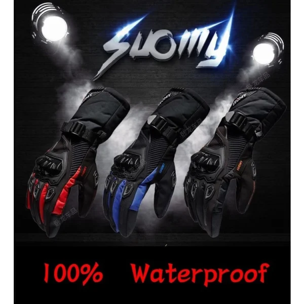 Suomy Sarung Tangan Motor Waterproof Windproof Touch Screen Gloves - Image 4