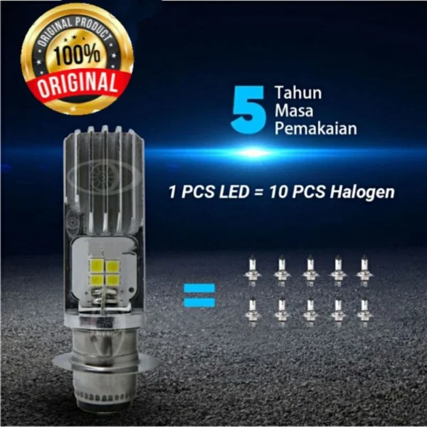 Lampu LED motor depan matic bebek TURBO TERANG untuk semua motor - Image 2