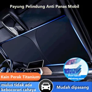 ZACRO Payung Pelindung Anti Panas Mobil Kaca Depan / sunshade front mobil / Ukuran terbuka 145x80cm