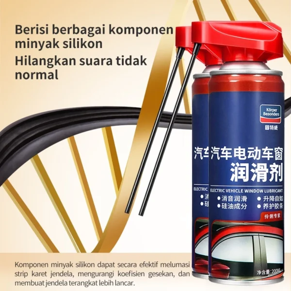 Diskon Promo Glodway Multifungsi Pelumas Oil Cairan Semprot Kaca Seret Mobil Karet Pintu Kaki Dan Motor Power Car Window - Image 7