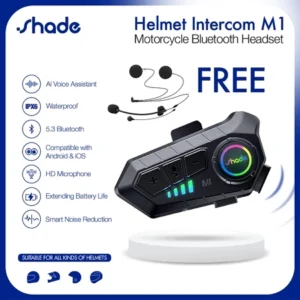 SHADE Headset Helm Bluetooth / HeadPhone Helm Bluetooth / Intercom Motor / Headset Bluetooth Helm Motor /