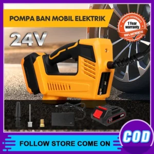 IRONHOOF 288V Baterai Pompa Ban Mobil Truk Motor Elektrik Cek Tekanan Angin Digital LCD Display Portable Inflator Air Pompa Kompresor