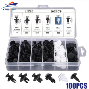 【100PCS】Baut Rivet Mobil/Universal Klip Bumper Baut Body Plastik Mobil Clip Kancing Motor Serbaguna Nmax Old Full Set COD