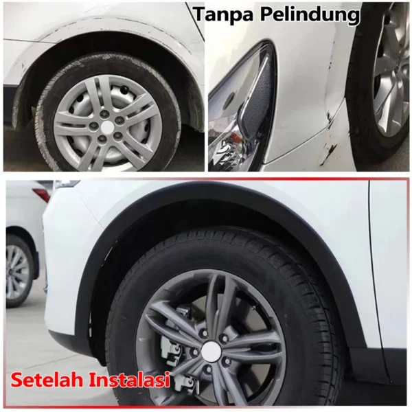 SEAMETAL Stiker Pelindung Fender Mobil Roda Alis Anti-tabrakan Strip Universal Bumper Depan Anti-tabrakan Perlindungan Strip Dekoratif - Image 9