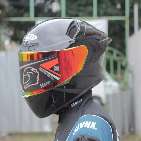 Helm Full Face MLA TTC Crypton / Hitam Dof Kaca Blue / Helm Premium Untuk Pria Dan Wanita Dewasa SIN - Image 4