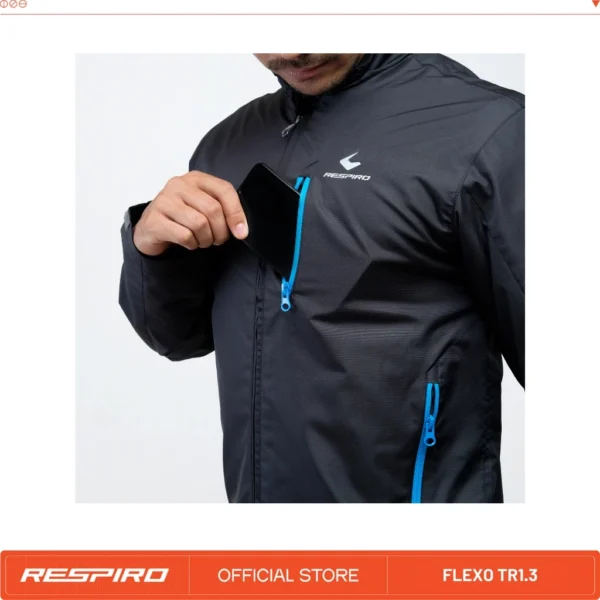 Respiro FLEXO R1 | Jaket Motor Harian Pria Anti Angin Ada Ventilasi - Image 6