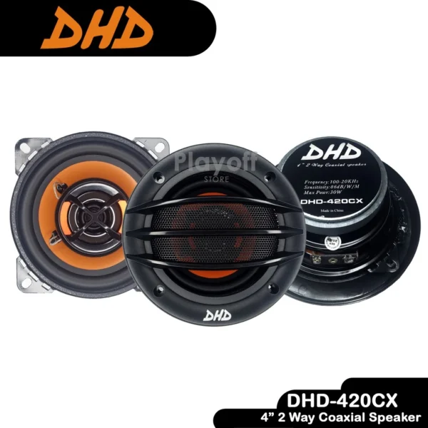 [2pcs] Speaker Mobil Audio System 4 inch 2 Way Coaxial Speaker DHD-420CX - Image 2