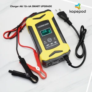 New Upgrade Charger Aki 6A 12V Mobil Motor Cas aki INTELLIGENT CHARGING SYSTEM