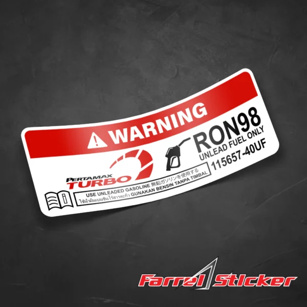 Stiker Sticker Warning Bensin Pertamax Shell super V power - Pertamax, - Image 6