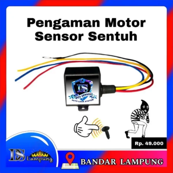 Pengaman Motor Sensor Sentuh, Kunci Rahasia Motor, Anti Maling