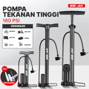 BBAK Pompa Ban Motor 160PSI Pompa Sepeda Motor Portable Kompa Angin Ban Motor EXTRA Pompa Pentil