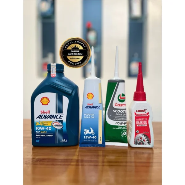 PAKET OLI SHELL AX7 MATIC SAE 10W-30 800 ML / SAE 10W-40 800 ML & OLI GARDAN 120 ML SERIES ORIGINAL - Image 7