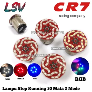 Lampu Stop Rem Belakang 30 Mata LED Gepeng 2 Mode Running Kedip Universal Motor