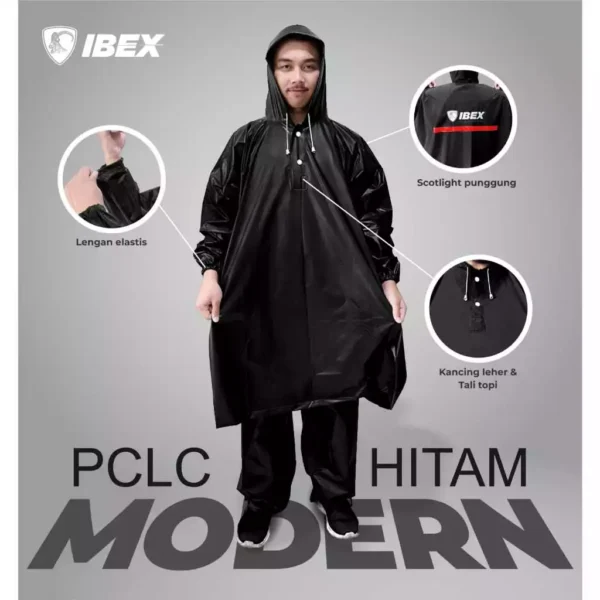 Modern Ponco Lengan Celana Jumbo Mantol Jas Hujan Jumbo PVC - Image 5