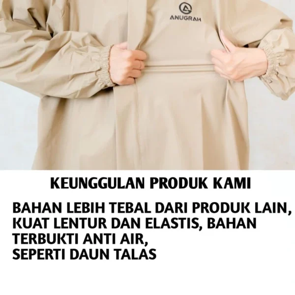 JAS HUJAN PRIA WANITA RAINCOAT, TEBAL LENTUR ANTI REMBES BY ANUGRAH ORIGINAL THE BEST QUALITY - Image 7