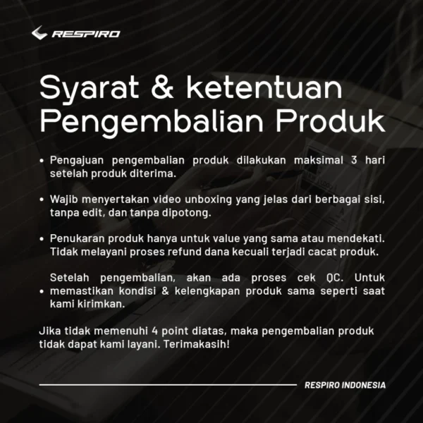 RESPIRO MACNO TR1.3 | Jaket Anti Angin Windproof - Image 8