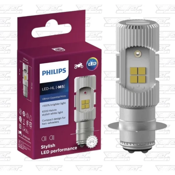 LAMPU LED PHILIPS BEBEK 2 SISI 6/6 W LAMPU LED ( M5 ) DC 6500K KAKI 1 11163UEMX1 BOLA LAMPU MOTOR PHILIPS - Image 2