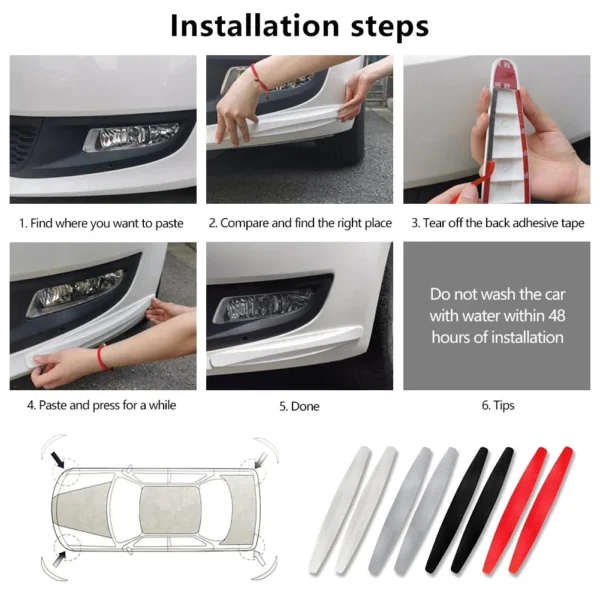 Car Bumper Protector Anti Tabrakan (HARGA SATUAN) / Strip Corner Strip Anti Gores - Image 5