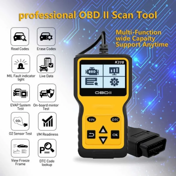 DNK - Kingsuda Alat OBD2 Pembaca Kode Diagnostik Mobil Otomotif - K310 - Image 6
