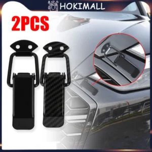 Klip Bumper Mobil Serat Karbon 2pcs Universal Auto Depan Belakang Bibir Bumper Perlindungan Keamanan Aksesoris Eksterior Mobil