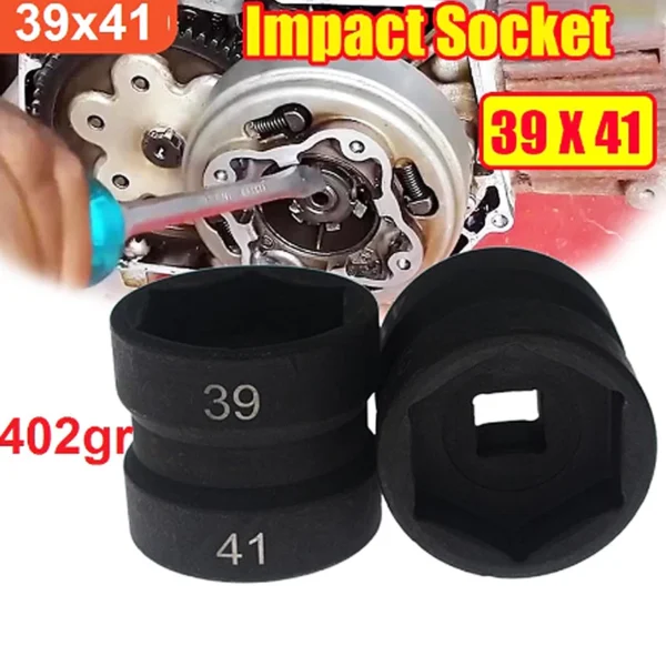 Kunci Cvt / Sepeda Motor GY6-125 Skuter Pulley Nut Lengan Kepala Ganda 39-41 Kopling Perbaikan Penghapusan Alat Khusus Alat Soket - Image 3