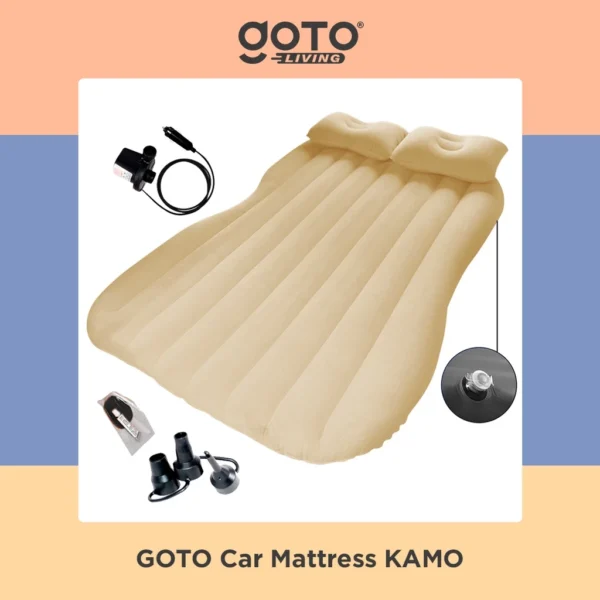 Goto Kamo Car Matress Kasur Angin Mobil Indoor Outdoor Dengan Pompa - Image 6