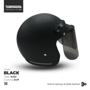 Tanpanama Helm – Helm Bogo Polos / Helm Retro Dewasa SNI