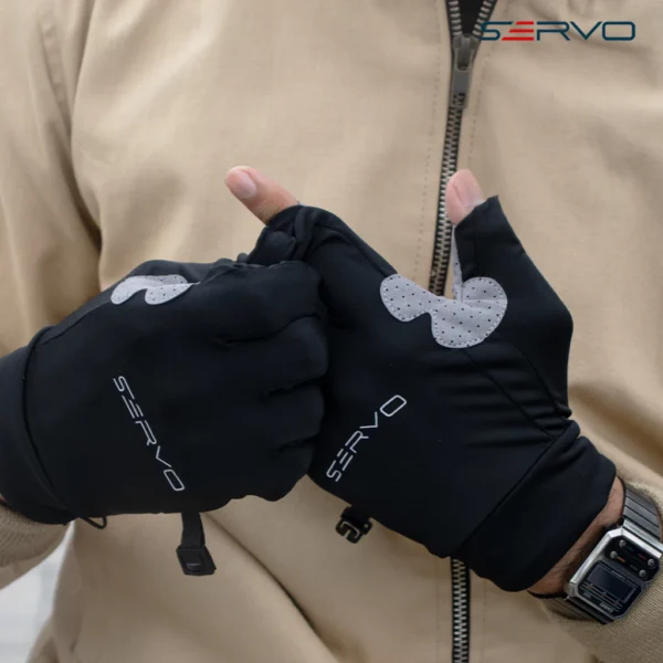 Servo Road - Sarung Tangan Motor 04 Ice Cold Silk Gloves Open Finger Touchscreen - Image 3