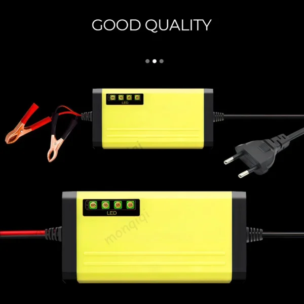 Monqiqi Alat Cas Aki Motor & Mobil Alat Pengisian Daya Aki Motor Intelegent Charger 12V 2Ampere 12V 2A Adaptor Pengisi Daya Baterai - Image 9
