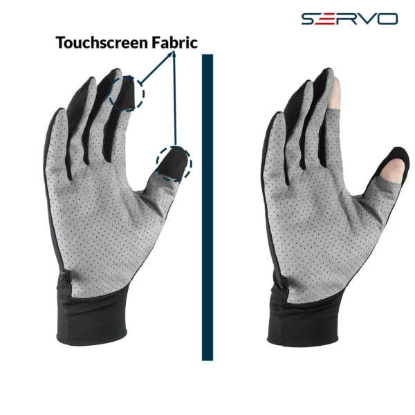 Servo Road - Sarung Tangan Motor 04 Ice Cold Silk Gloves Open Finger Touchscreen - Image 5