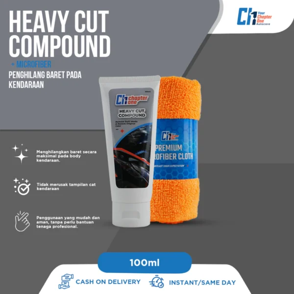 Penghilang Baret & Swirl Mark Mobil Motor Terbaik - Your Chapter One Heavy Cut Compound - Formula Ajaib untuk Mobil Mulus! - Image 2