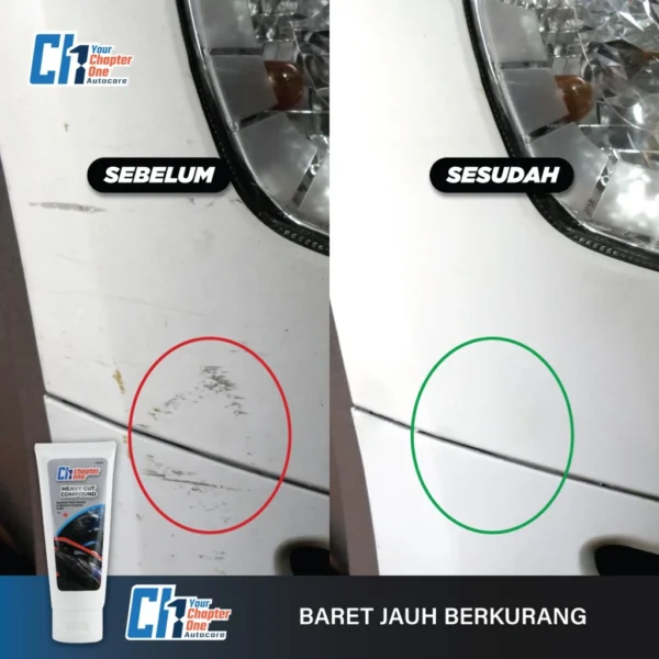 Penghilang Baret & Swirl Mark Mobil Motor Terbaik - Your Chapter One Heavy Cut Compound - Formula Ajaib untuk Mobil Mulus! - Image 6