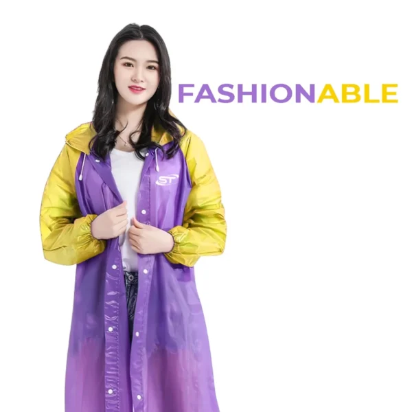 Suksestech Jas Hujan Dewasa fashionable Allsize Unisex Korea Style Raincoat LW 80918 - Image 4