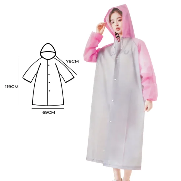 Suksestech Jas Hujan Dewasa fashionable Allsize Unisex Korea Style Raincoat LW 80918 - Image 6