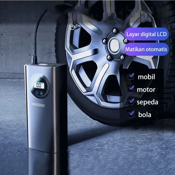 ZACRO Pompa Ban motor dan mobil electric portable - Image 4