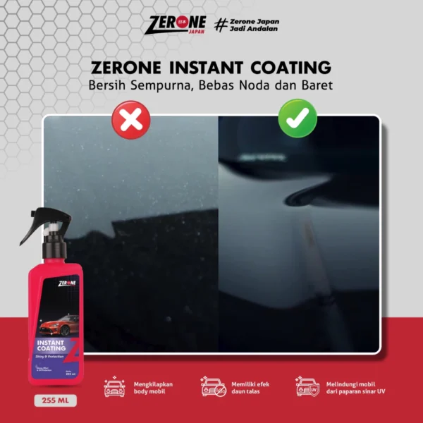 Zerone Japan Paket Coating Paket Lengkap Pengkilap Pembersih Interior & Penghilang Jamur Kaca Ampuh - Image 8