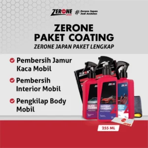 Zerone Japan Paket Coating Paket Lengkap Pengkilap Pembersih Interior & Penghilang Jamur Kaca Ampuh