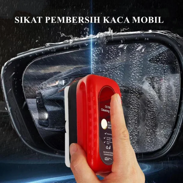 XYKJ Sikat Pembersih Obat Jamur Kerak Kaca Mobil Car Glass Oil Film Removing - Image 4