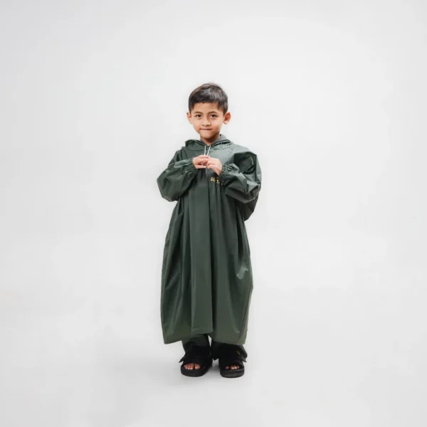 SULTAN Jas Hujan Anak Setelan Ponco + Celana Hitam - Image 5
