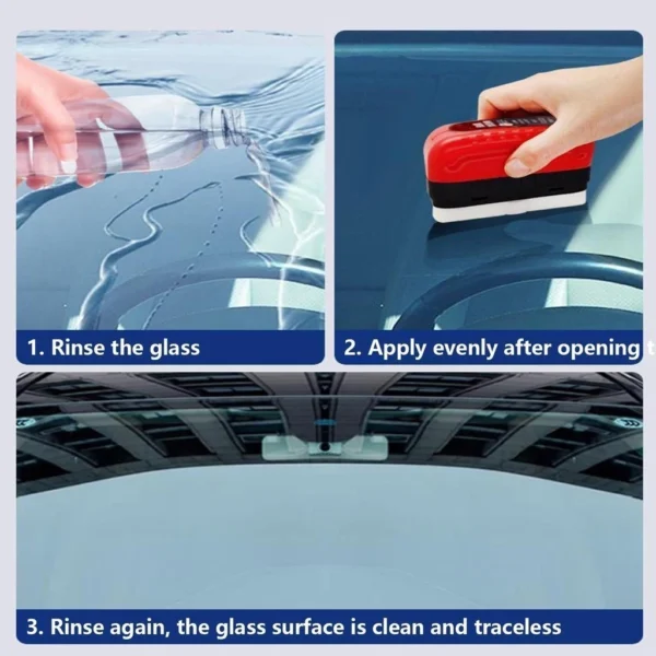 XYKJ Sikat Pembersih Obat Jamur Kerak Kaca Mobil Car Glass Oil Film Removing - Image 6