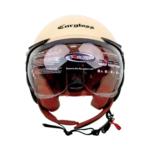 Cargloss YRH Hijab Retro Helm Half Face - Avorio Naiade - Image 2